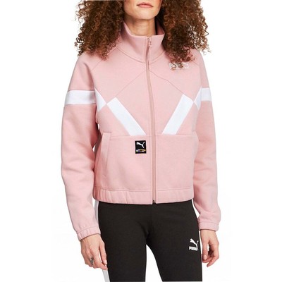 

Puma Intl Game Double Knit Full Zip Track Jacket Womens Size  Casual Athletic, Розовый, Puma Intl Game Double Knit Full Zip Track Jacket
