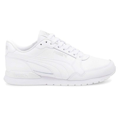 

Повседневная обувь Puma St Runner V3 Leather Lace Up Youth Boys White Sneakers 384904, Белый, Puma St Runner V3 Leather Lace Up Youth