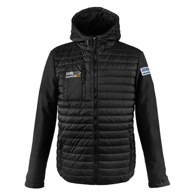 IDM Jacke Herren Steppjacke mit Kapuze gefüttert Hybridjacke S-XXXL