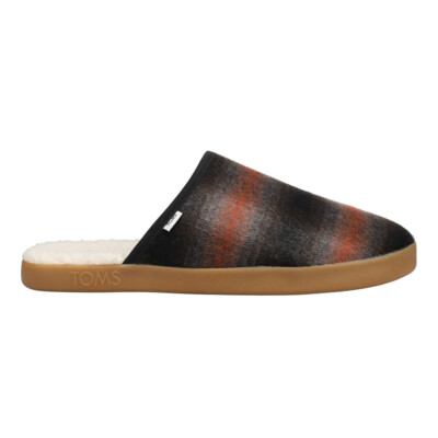 Повседневные мужские тапочки-слипоны TOMS Harbor Cozy черного цвета 10018706T