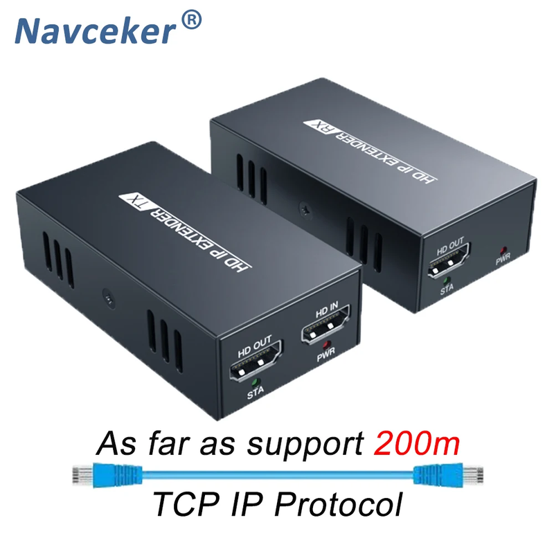 ZY-DT236 HDBitT IP HDMI Extender 200m Over UTP/STP CAT5 CAT5e CAT6 Extender HDMI