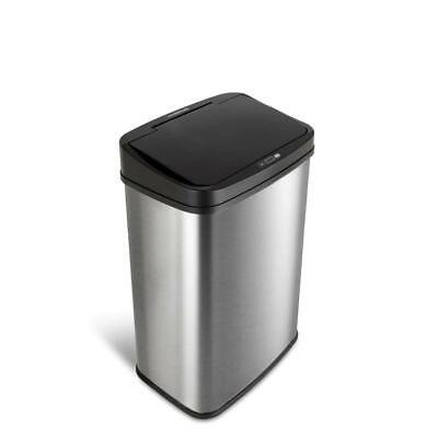 Touchless Sensor Stainless Steel Water Resistant 13 Gal.