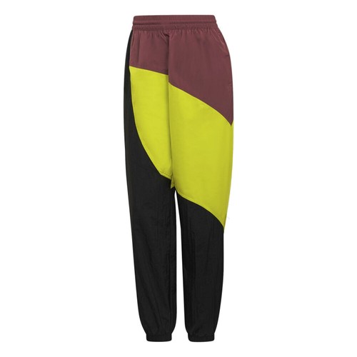 Женские спортивные брюки Adidas Adicolor Colorblock, черный/Shock Slime/Бордовый