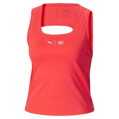 

Женская укороченная майка с круглым вырезом Puma First Mile X, размер , повседневная, спортивная, 52303, Оранжевый