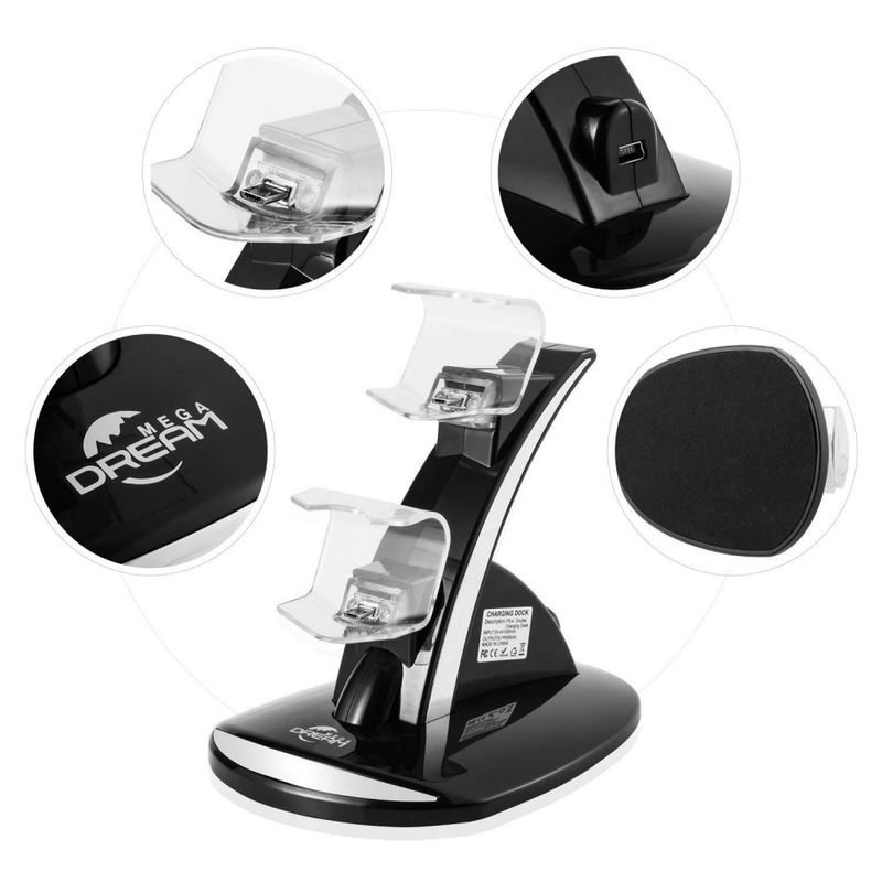 PS4 Controller Charger, Megadream Playstation 4 Charging Station for Sony / Pro