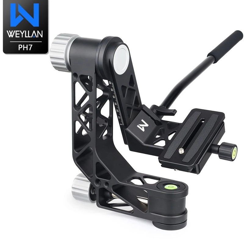 PH7 Professional Gimbal Camera Tripod Monopod Head 720 Panoramic DSLR Camera Len