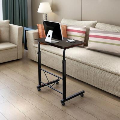 Portable/Rolling Desk Adjustable Laptop Notebook Rolling Table Overbed Stand