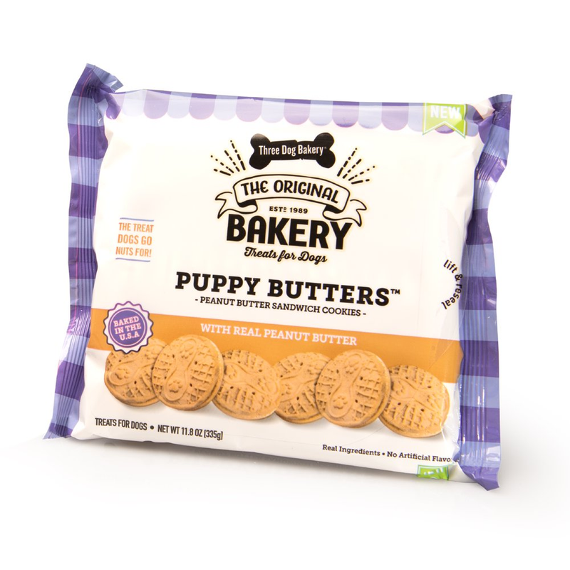 Dog Bakery Puppy Butters Peanut Butter Sandwich Cookies Dog Treats 11.8 Oz eBay