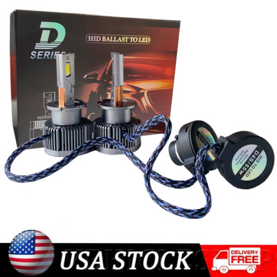 2PCS D4S/D4R LED Headlight Replace HID Xenon Super Bright 6000K Conversion Kit