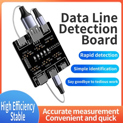 DT3 Data Cable Detection Board USB Cable Tester Short Circuit On-Off Switching