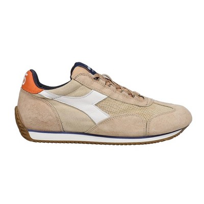 diadora Equipe Suede Sw Perforated Lace Up Mens Beige Sneakers Casual Shoes 175