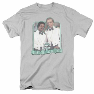The Love Boat Dig The Uniform T Shirt Mens Licensed Classic TV Show Silver