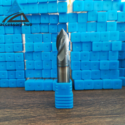 1Pc 4 Flute 90 Degree 1/2'' x 1'' x 3'' Solid Carbide Drill Mill - TiALN - USA