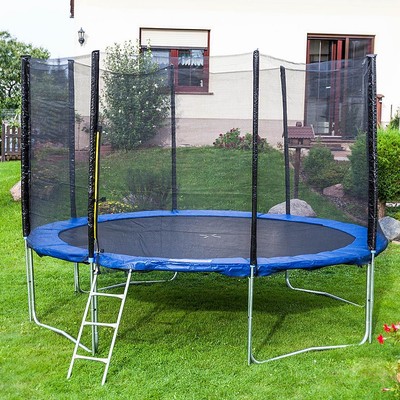 Outdoor Trampolin 370 366 Gartentrampolin Fitness 3,70m Komplettset für Garten