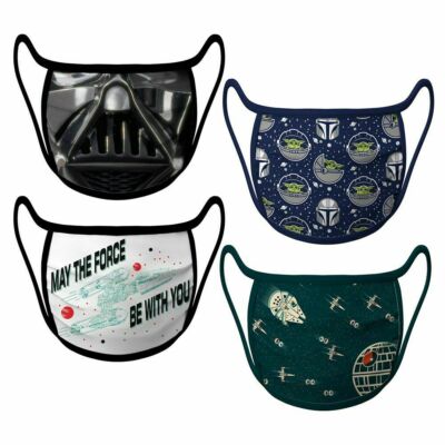 NEW DISNEY STAR WARS Darth Vader face mask set of 4 SZ XL Adult