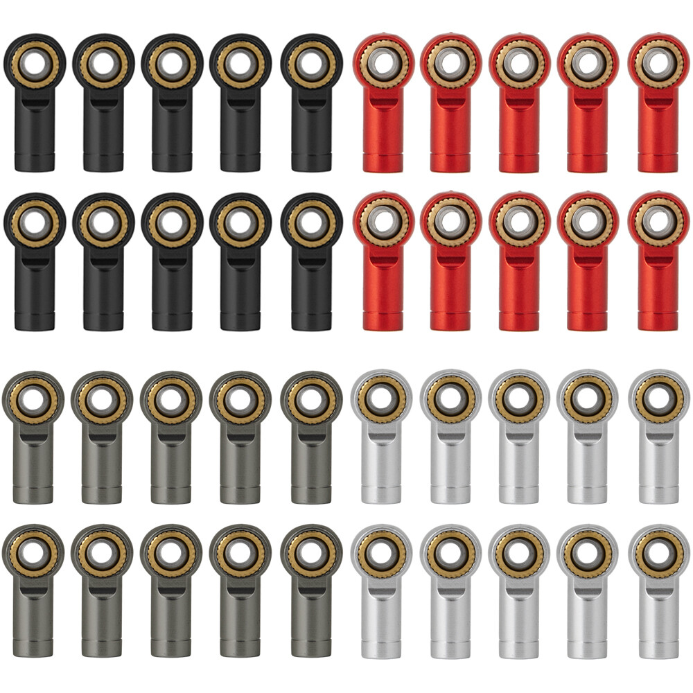 10/20PCS Metal CCW M3 link tie rod end ball joint ends for 1/10 RC Crawler Car