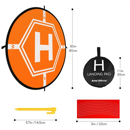 Drone Day&Night Landing Pad Launch Helipad For Autel EVO / Nano+/ Lite+ Parking 