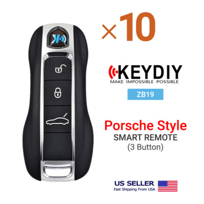 10X KEYDIY Universal Smart Proximity Remote Key For Porsche Style 3 Buttons ZB19