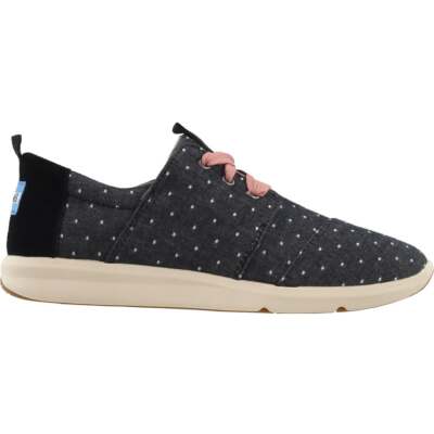 

TOMS 10011745 Женские кроссовки Del Rey на шнуровке в горошек Повседневная обувь - черный, TOMS Del Rey Polka Dot Lace Up