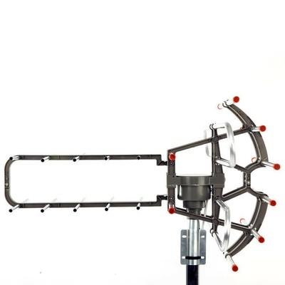 990 Mile HDTV Outdoor Amplified TV Antenna Digital HD 1080P 360 Rotor UHF/VHF/FM