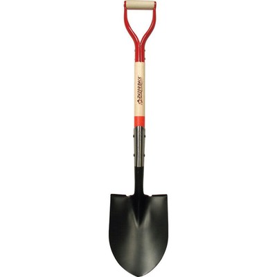 True Temper Round Point Shovel With Open-Back Dual Rivet And D-Grip
