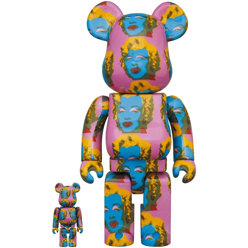 MEDICOM TOY - Marilyn Monroe BE@RBRICK 100％ & 400% Medicom Toy BE@RBRICK Bearbrick 400% + 100% Andy Warhol's