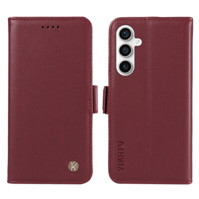 Luxury Genuine Leather Flip Wallet Case For Samsung Galaxy S23 Ultra S22 Plus