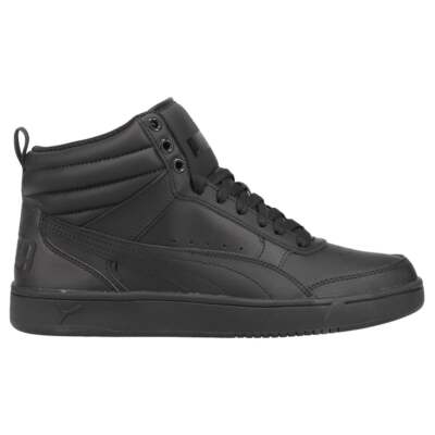 

Puma Rebound Street V2 Высокие мужские кроссовки Размер 11 M Повседневная обувь 36371601, Черный, Puma Rebound Street V2 High Top