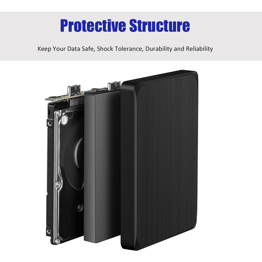 Portable External Hard Drive 2TB 1TB USB3.0 Memory Disk Storage Device PC Laptop