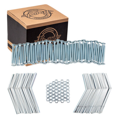 Brock Torque Converter Retainer Brackets Galvanized Steel With Hardware 50/Box