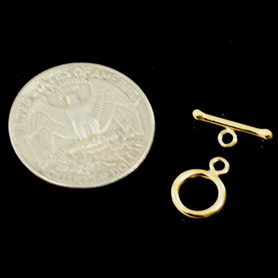 14K Gold Filled Stamped 14/20 Fancy Toggle Clasp Jewelry Finding 9-15mm 