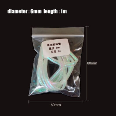 1M Fly Tying Midge Ribbing Nymph Streamer Body Pearl Flasher String Minnow Mesh