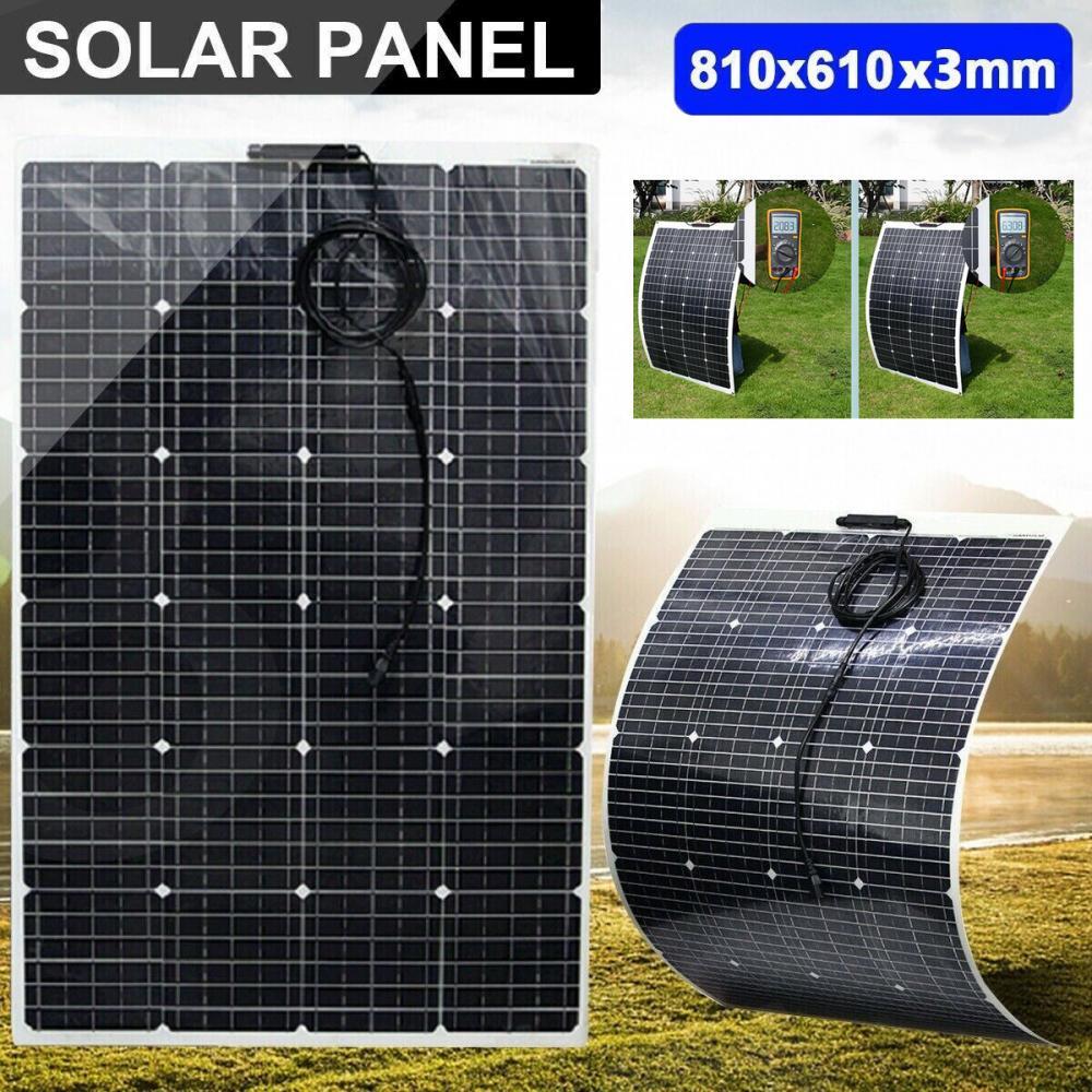 300W Watt Flexible Solar Panel 18V Battery Charger Kit Car Camping DIY RV Marine