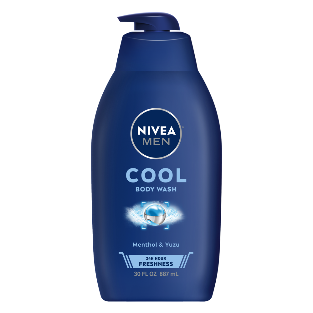 With Icy Menthol, Men Body Wash, 30 Fl Oz Bottle