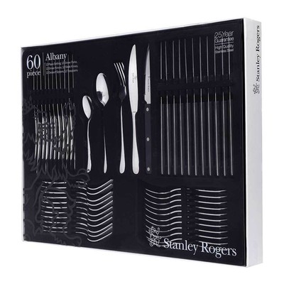 Stanley Rogers 60 Piece Albany Stainless Steel Cutlery Set 60pc