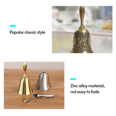 Multifunctional Hand Bell Call Bell Musical Instrument With Floral Pattern ZWCC