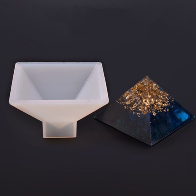  Silicone Baking Pyramid Cake Mold Hand DIY Craft Jewelry Making Mould