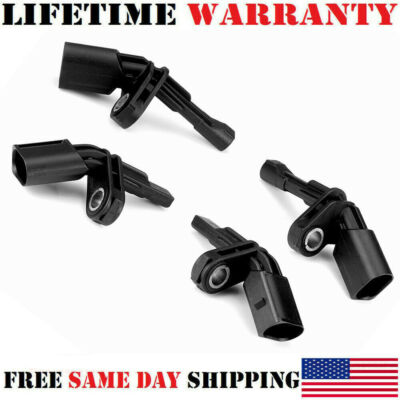 ABS Wheel Speed Sensor Set Front Rear Left & Right Fits For Audi & Volkswagen