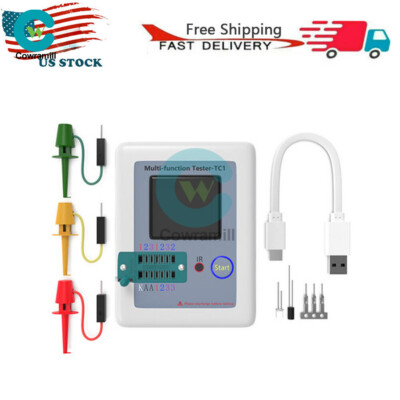 LCR-TC1 Multifunction Transistor Tester Diodes Full Color Graphics LCD Display.