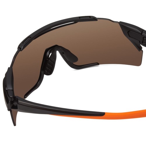 Pre-owned Smith Attack Mag Mtb Rimless Sunglasses Black Cinder/cp Red Mirror/amber 172 Mm In Multicolor