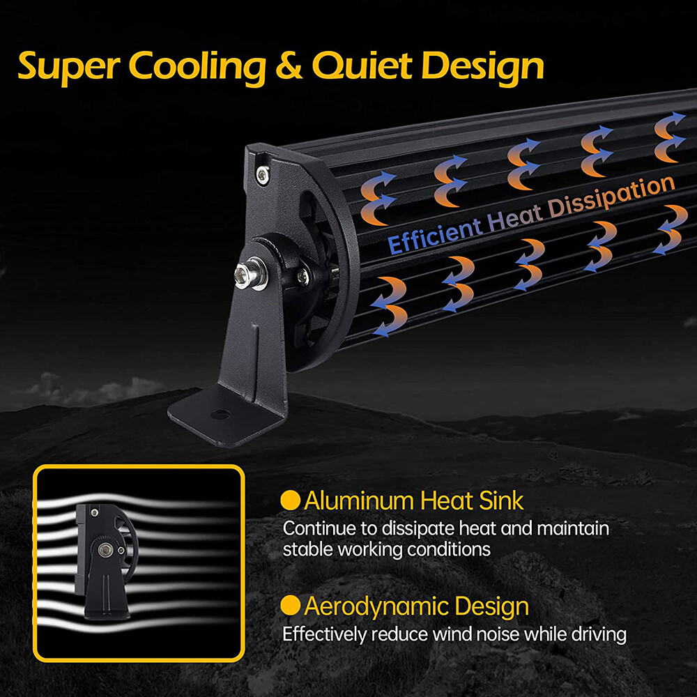 20 inch LED Light Bar Triple Row Spot ＆ Flood Combo For Truck SUV ATV Jeep 22"