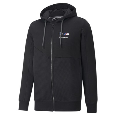Спортивная куртка Puma Bmw Mms Motorsport с капюшоном на молнии, мужская, Размер S, Повседневная, спортивная