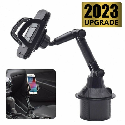 Upgraded Version Universal Adjustable Car Mount Cup Cradle Holder for Cell Phone