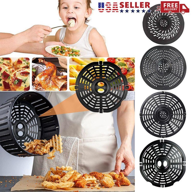 Non-Stick Replacement Parts Crisper Plate Tray Upgraded Grill Pan for Air Fryer