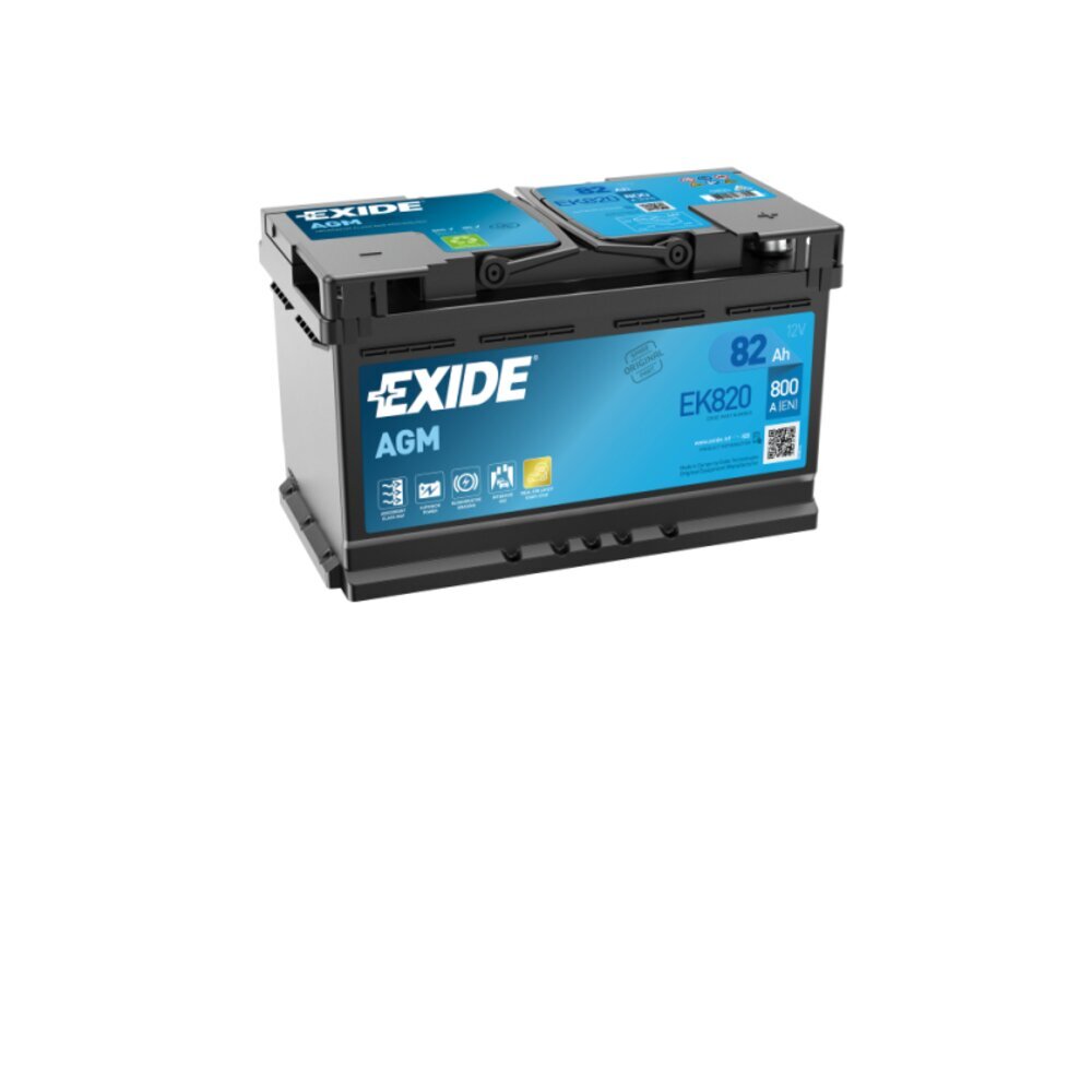 Exide EK820 Start-Stop AGM 12V 82Ah 800A Autobatterie inkl. 7,50 € Pfand
