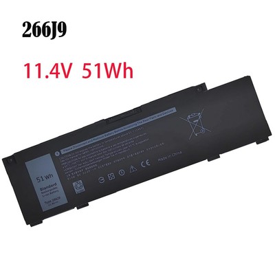 266J9 Battery For Dell G3 15 3500 3590 3790 G5 15 5500 SE 5505 P89F 0415CG 51wh