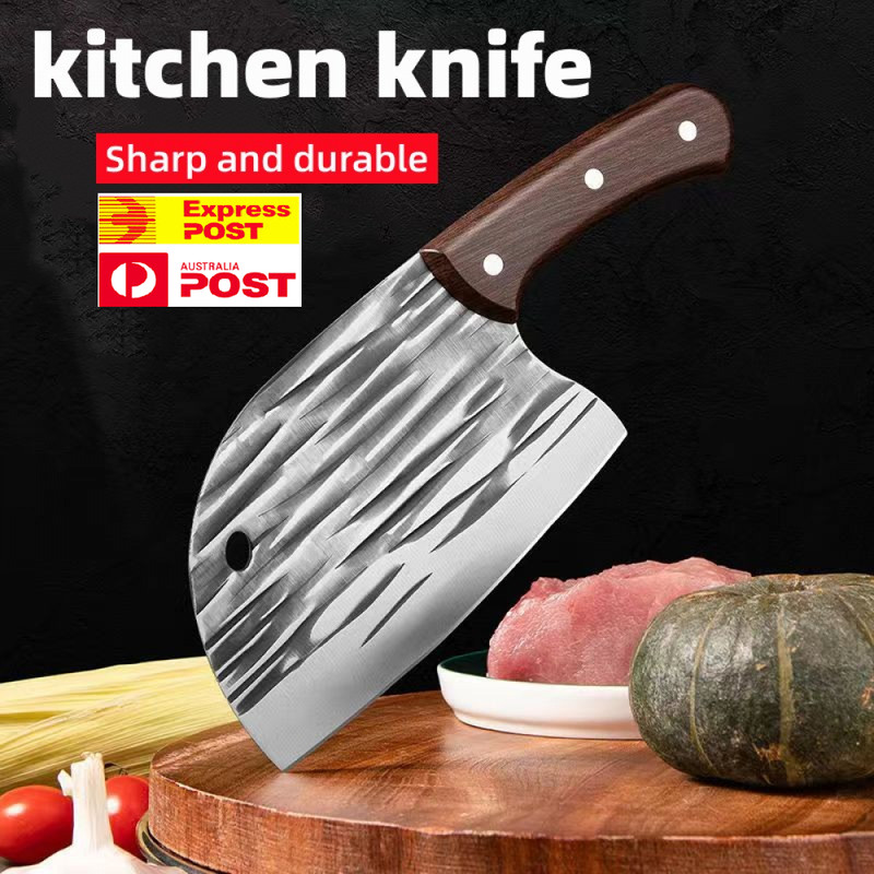 Handmade Forged Kitchen Vegetable Meat Chopping Chef Knife Cleaver Chinese Knife