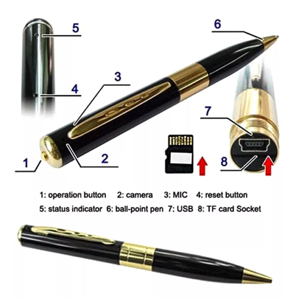 Pen Camera Cam Mini Hidden Pocket Audio Video Recorder DVR Security 1080P HD USA - Image 9