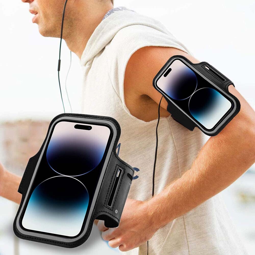 For iPhone 15/14/13 Pro Max Holder Armband Case Sports Runni