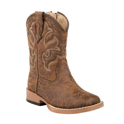 

Коричневые повседневные ботинки Roper Scout Square Toe Cowboy Toddler Boys 09-017-1900-0065, Коричневый, Roper Scout Square Toe Cowboy Toddler